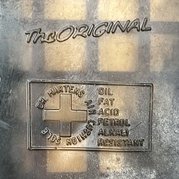 Dr.Martens Deep Purple Litter Flowers Leather Lace up   Boots Size 6 - Picture 14 of 15